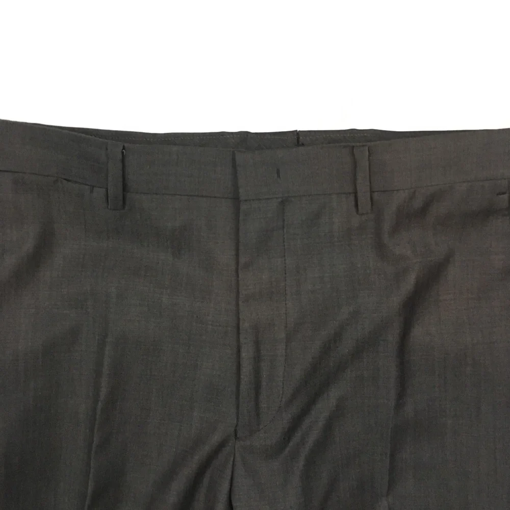Dkny 40L mens suit solid charcoal skinny fit 100% wool 2 piece nwt new ea0094